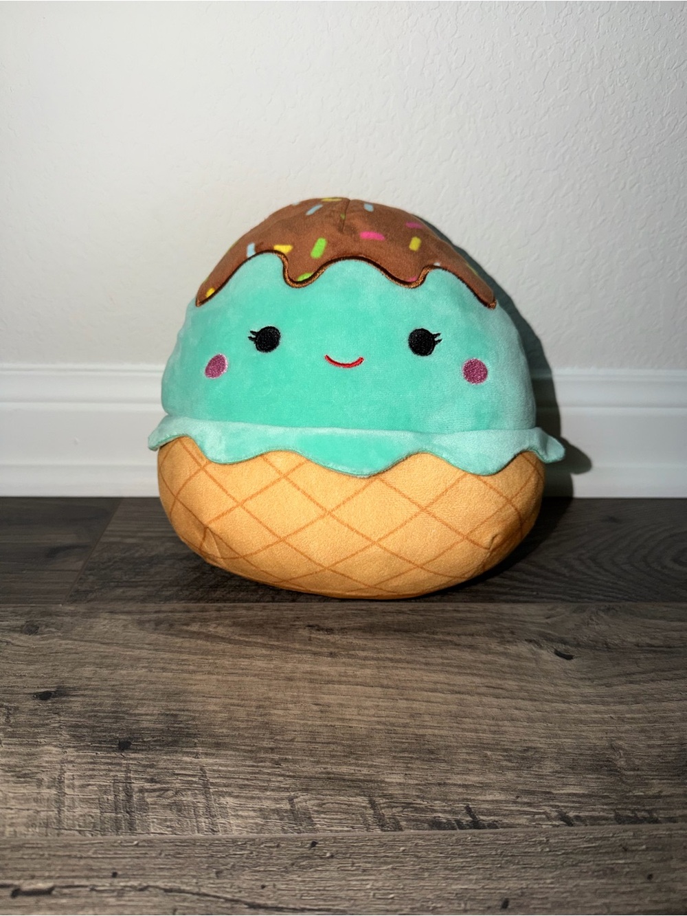 Squishmallows Mint Green & Light Brown Ice Cream Cone Plush